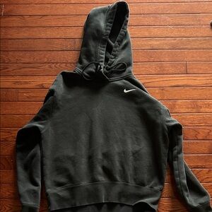 Nike Forest Green Pullover Hoodie with White Swoosh